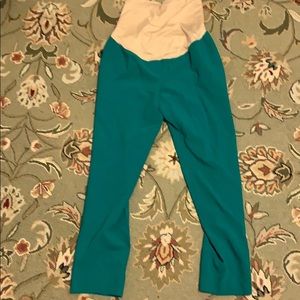 Loft Maternity Kelly green ankle dress pants, 6M
